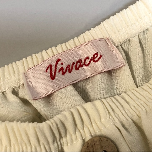 Vivace Cream, Loose fit, Boho, Peasant Style Blouse, Sz M, NWOT - Picture 10 of 10